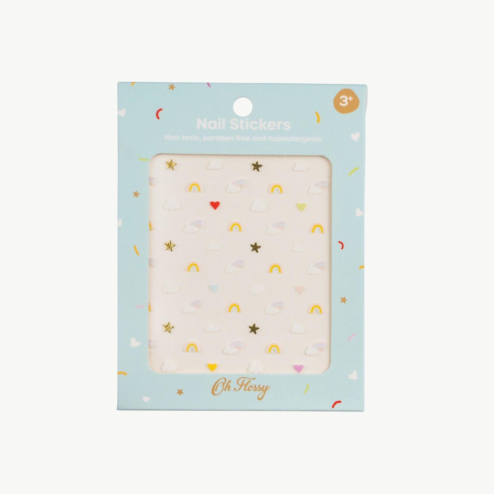 Oh Flossy Çocuk Tırnak Sticker Seti / Sky