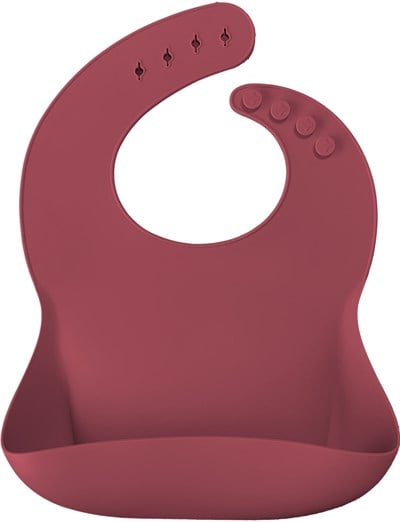 OiOi OiOi BASICS Silikon Mama Önlüğü, Velvet Rose Önlük ve Bereler