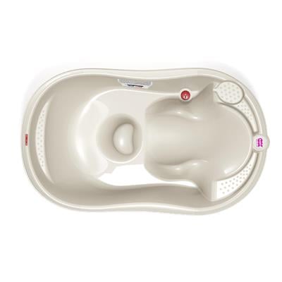 OkBaby Onda Banyo Küveti & Splash Bebek Duşu & Doğal Banyo Süngeri No.10 / K. Beyaz
