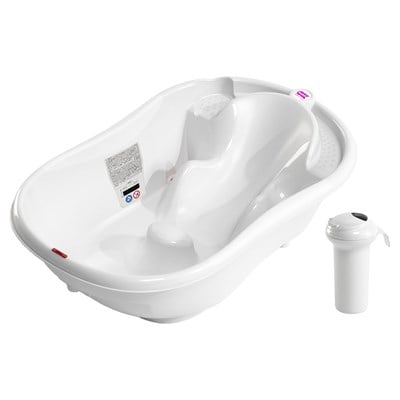 OkBaby Onda Banyo Küveti & Splash Bebek Duşu / Beyaz