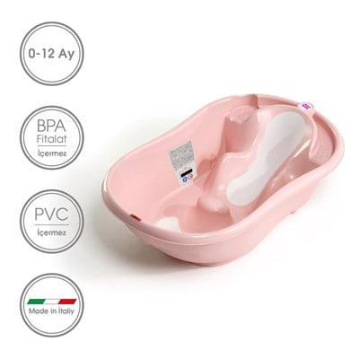 OkBaby Onda Evol Banyo Küveti & Küvet Taşıyıcı / Pembe