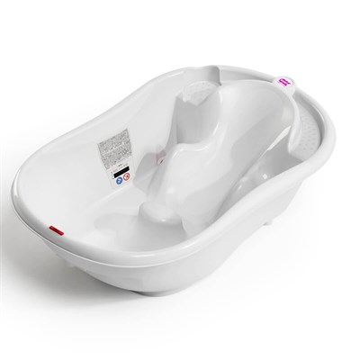 OkBaby Onda Evol Banyo Küveti & Splash Bebek Duşu & Doğal Banyo Süngeri No.10 / Beyaz