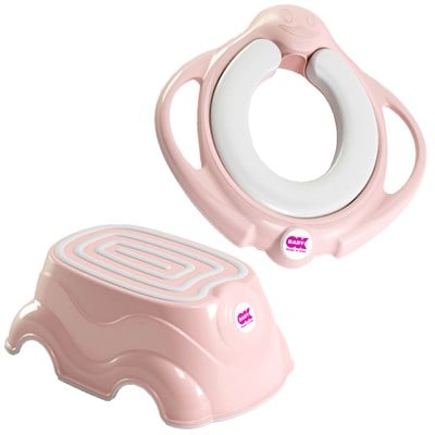 OkBaby Pinguo Klozet Adaptörü & Herbie Yükseltici / Pembe