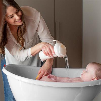 OkBaby Splash Bebek Duşu / K. Beyaz & İnce Dokulu Doğal Banyo Süngeri No.14