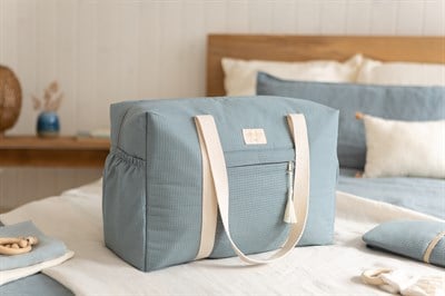 Opera Su Geçirmez Anne Bebek Bakım Çantası Stone Blue Anne Çantası Nobodinoz