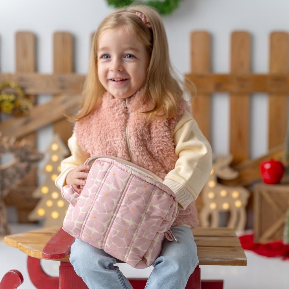 Organizer Bebek Bakım Çantası - FLORAL Clutch Ve Necessities Çantalar Mama Yoyo
