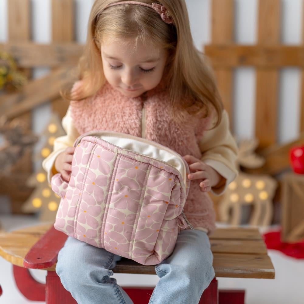 Organizer Bebek Bakım Çantası - FLORAL Clutch Ve Necessities Çantalar Mama Yoyo
