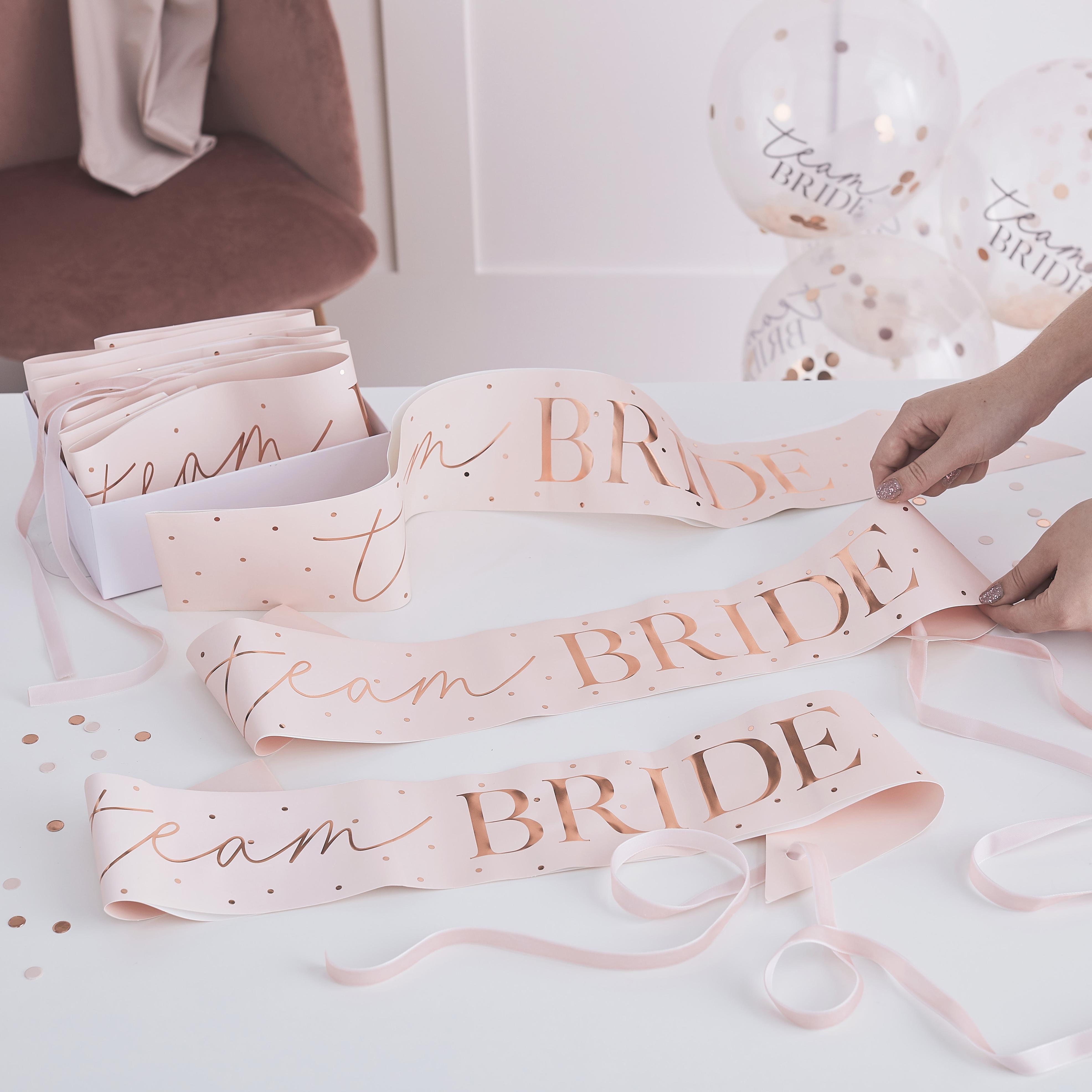 Parti Kuşakları - Team Bride - 6 Adet