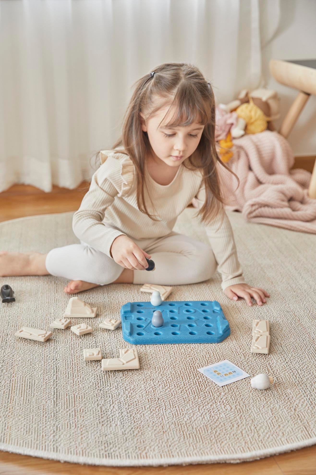 Penguen Bulmaca Seti Ahşap Oyuncaklar plantoys