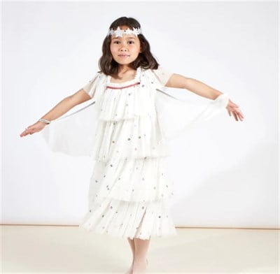 Sequin Tulle Angel Dress Up 3-4 Years