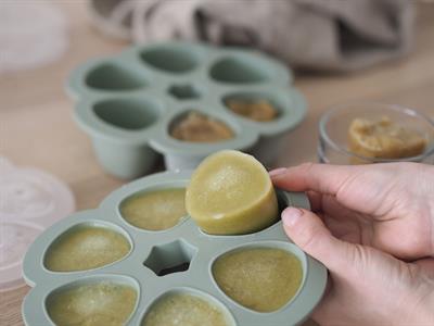 Silikon 6lı Sıcak & Soğuk Saklama Kabı Sage Green Beslenme Beaba