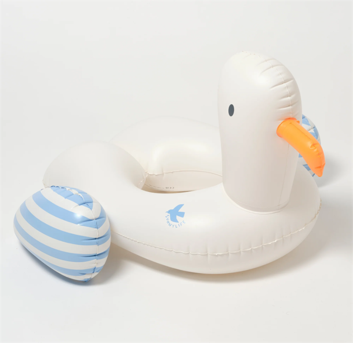 SunnyLife Martı çocuk Şişme Deniz ve Havuz Simidi Blue Stripe