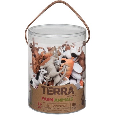 Terra Terra 60 Parça Küçük Oyun Seti, Çiftlik Oyuncak