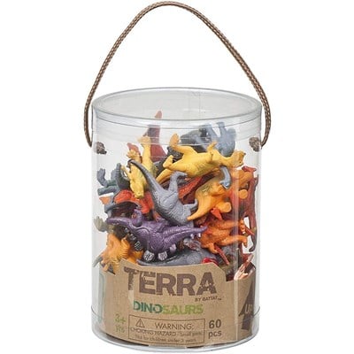 Terra Terra 60 Parça Küçük Oyun Seti, Dinozorlar Oyuncak