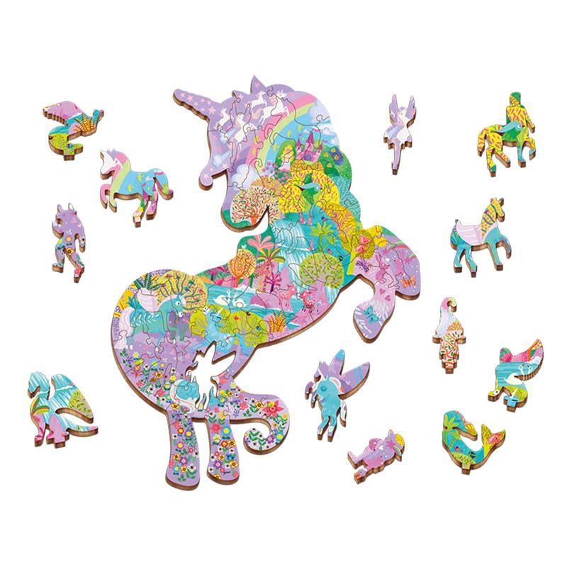 Unicorni - Unicorns - Woody Puzzle