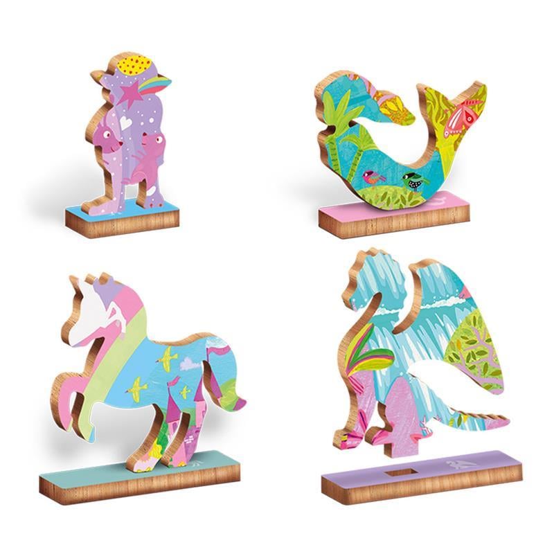 Unicorni - Unicorns - Woody Puzzle