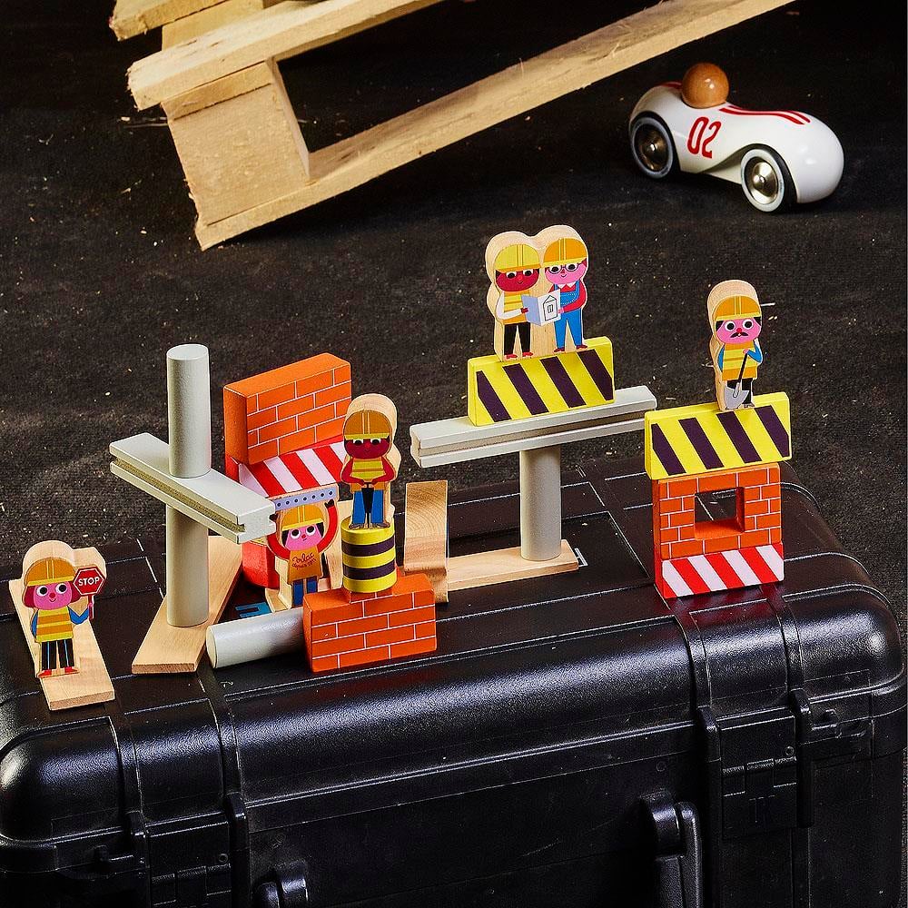 Vilac - Construction Site Equilibrist Game - İnşaat Denge Oyunu - Ingela P.Arrhenius