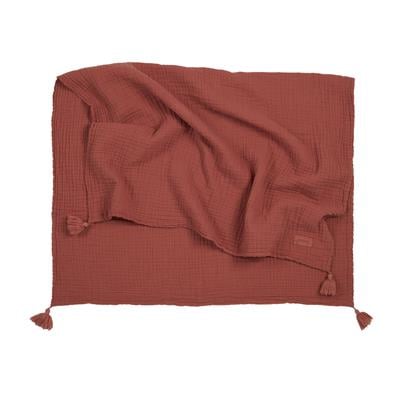 Wabi Sabi Çift Kat Muslin Battaniye , Rosewood Battaniyeler Nobodinoz