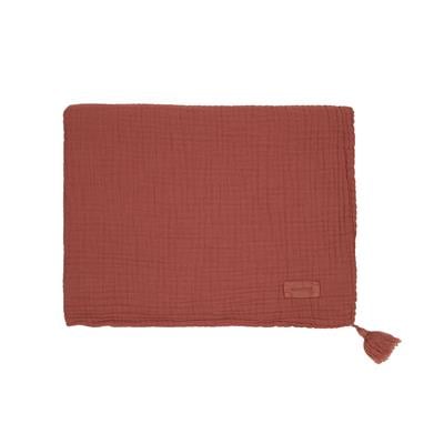 Wabi Sabi Çift Kat Muslin Battaniye , Rosewood Battaniyeler Nobodinoz