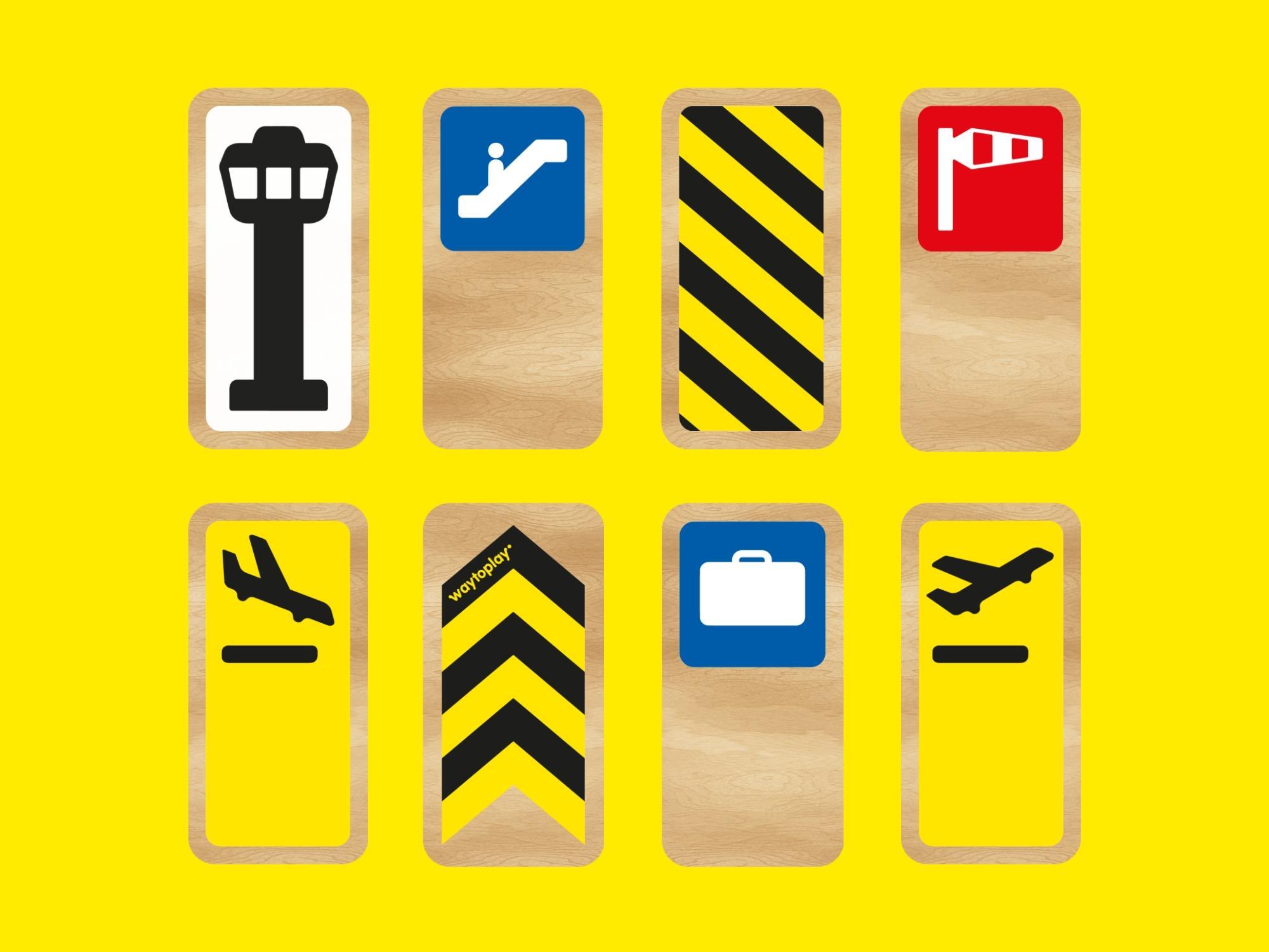 Waytplay - Roadblocks Set Airport Signs