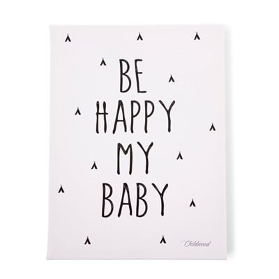 Yağlı Boya Kanvas Tablo  'BE HAPPY MY BABY'