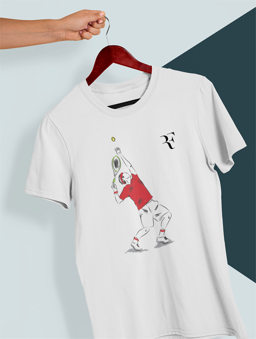 Federer Service Beyaz T-shirt