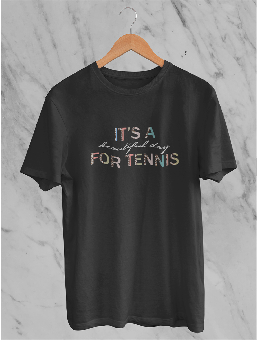 Its For Tennis Siyah T-shirt