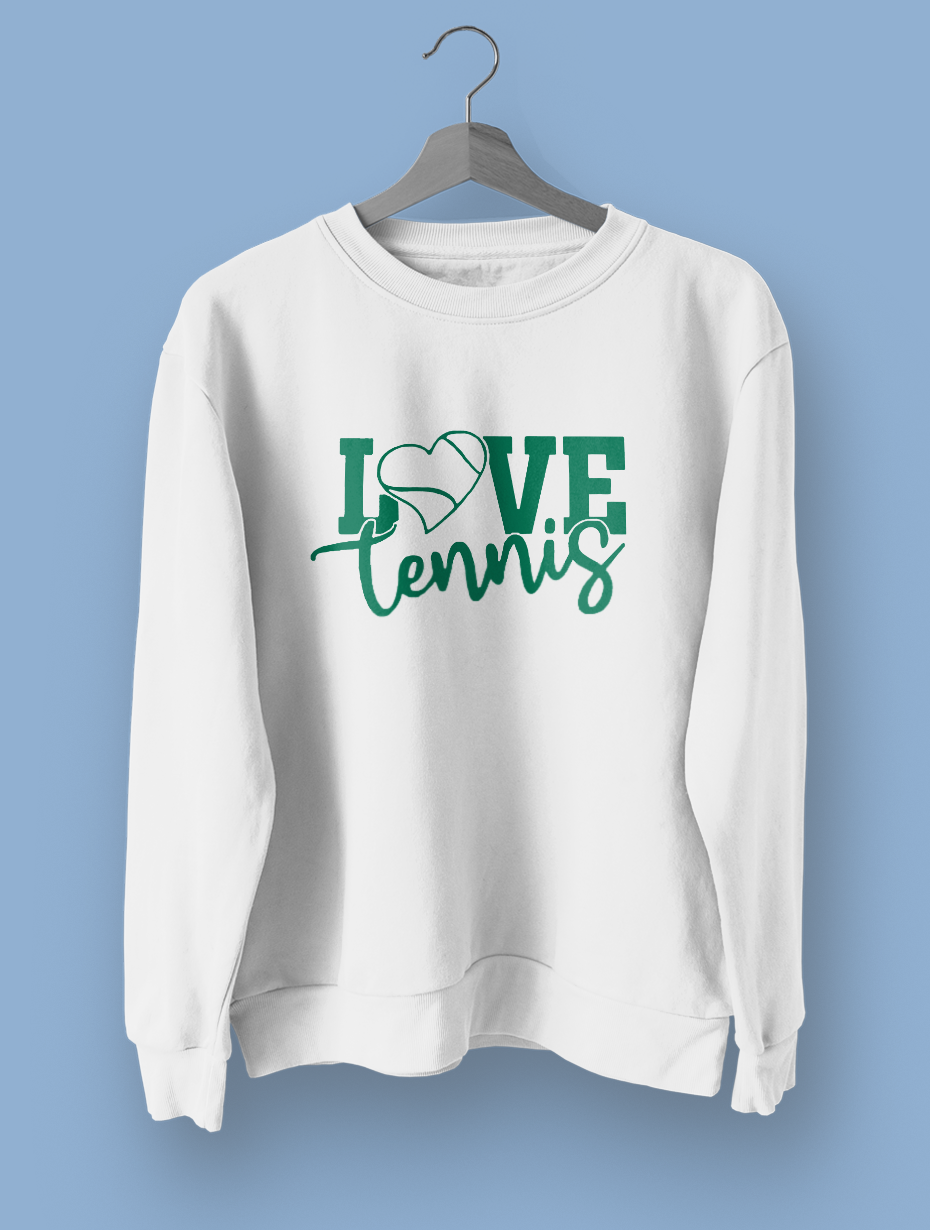 Love Tennis Beyaz Sweatshirt