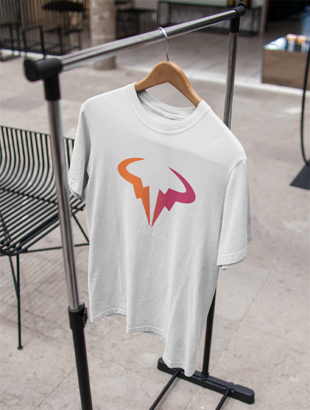 Nadal Renkli Logo Beyaz T-shirt
