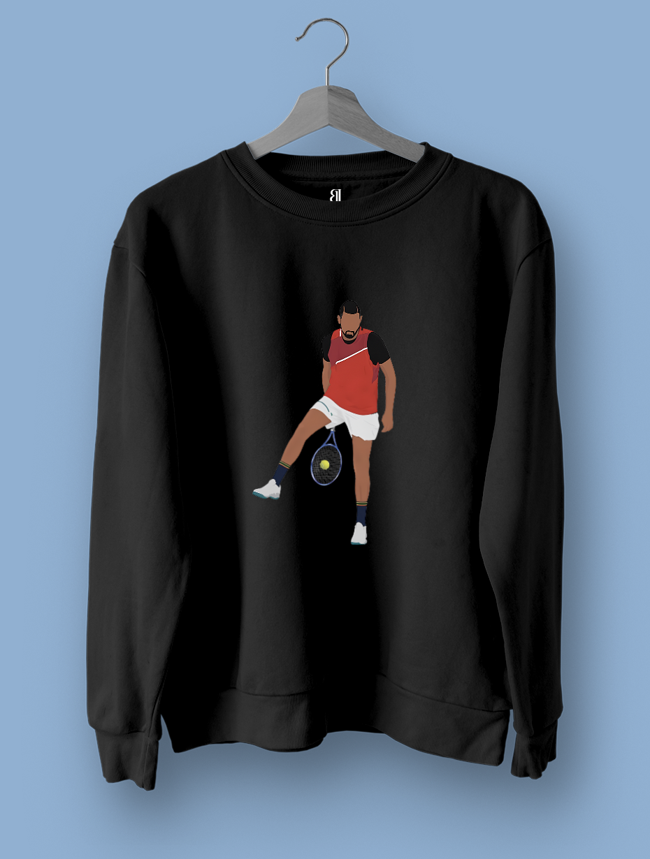 Nick Kyrgios Siyah Sweatshirt