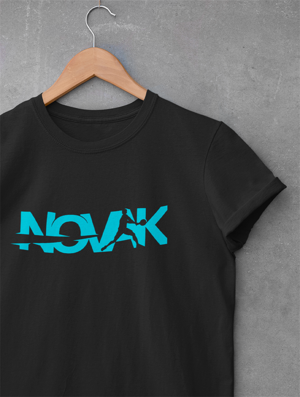 Novak Siyah T-shirt
