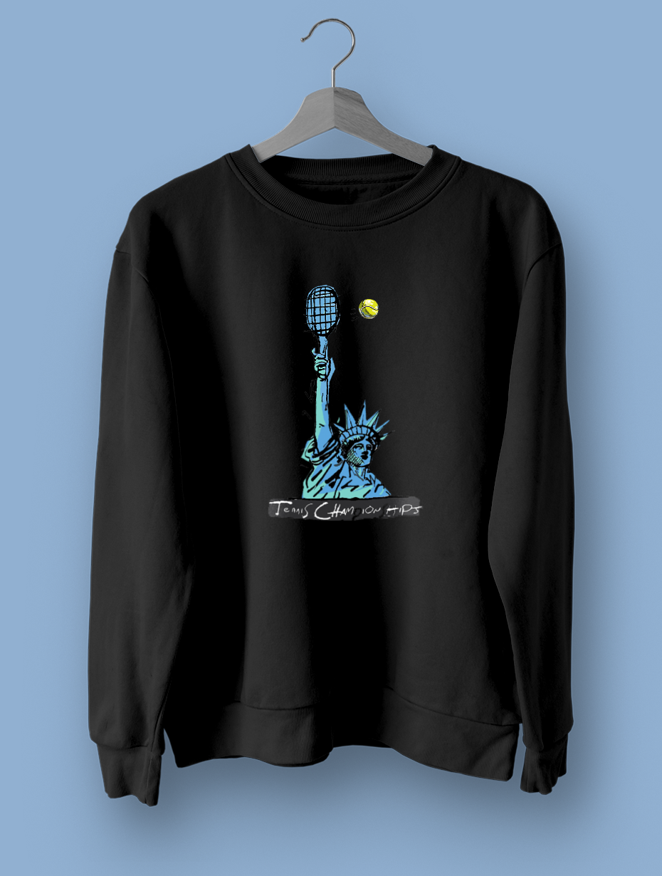 Özgürlük Heykeli Siyah Sweatshirt