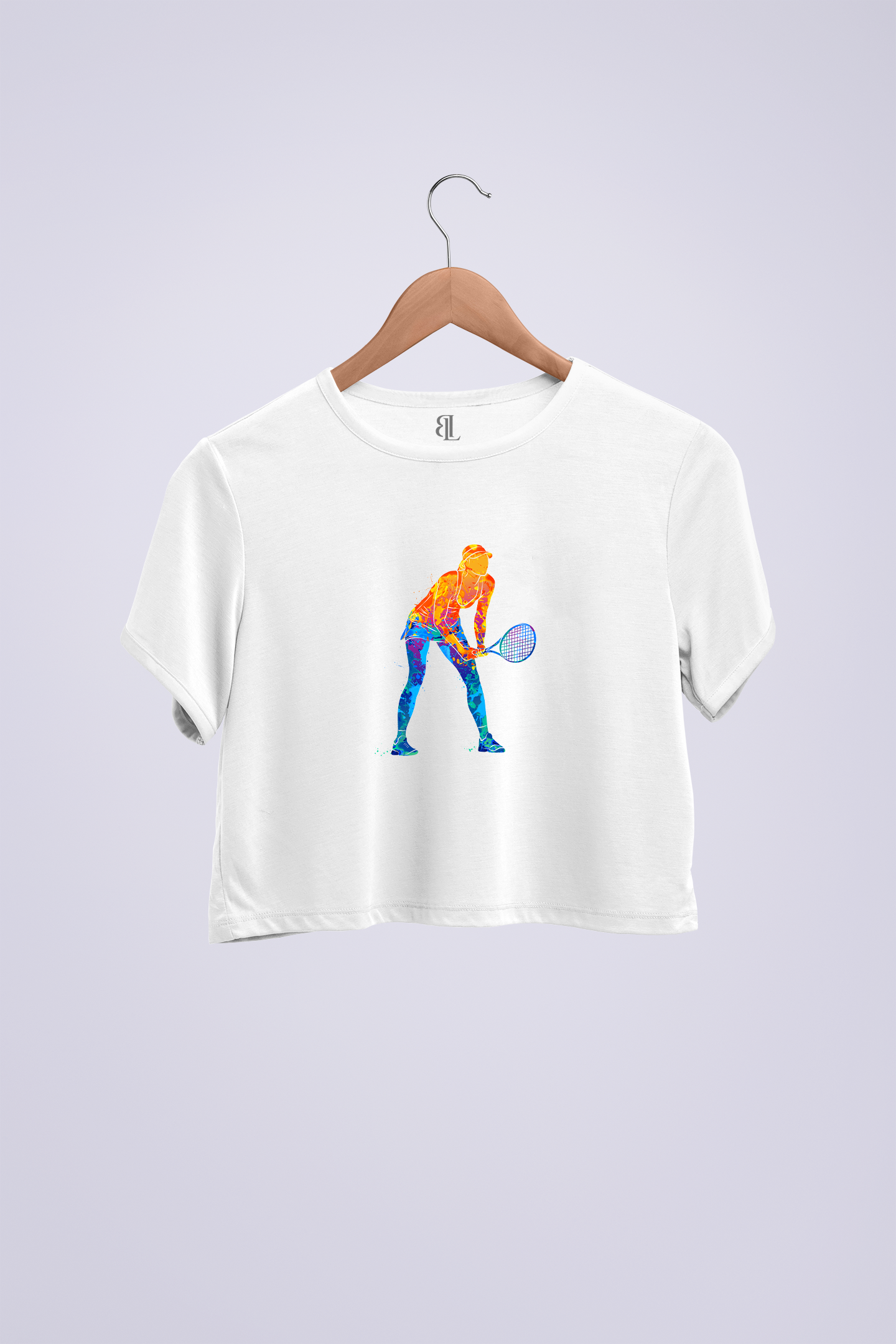 Sharapova Crop Siyah T-shirt
