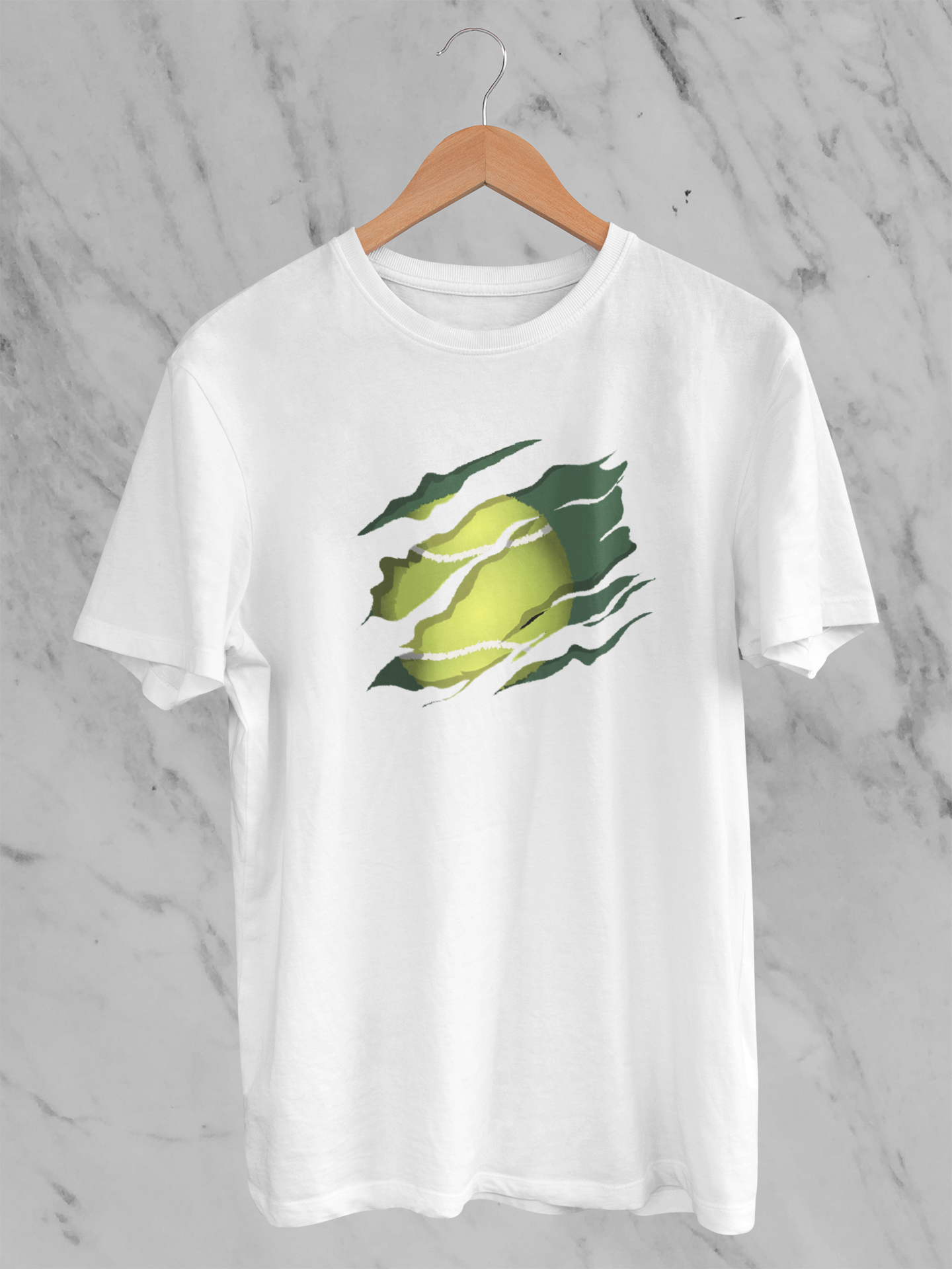 Tennis Craw Beyaz T-shirt