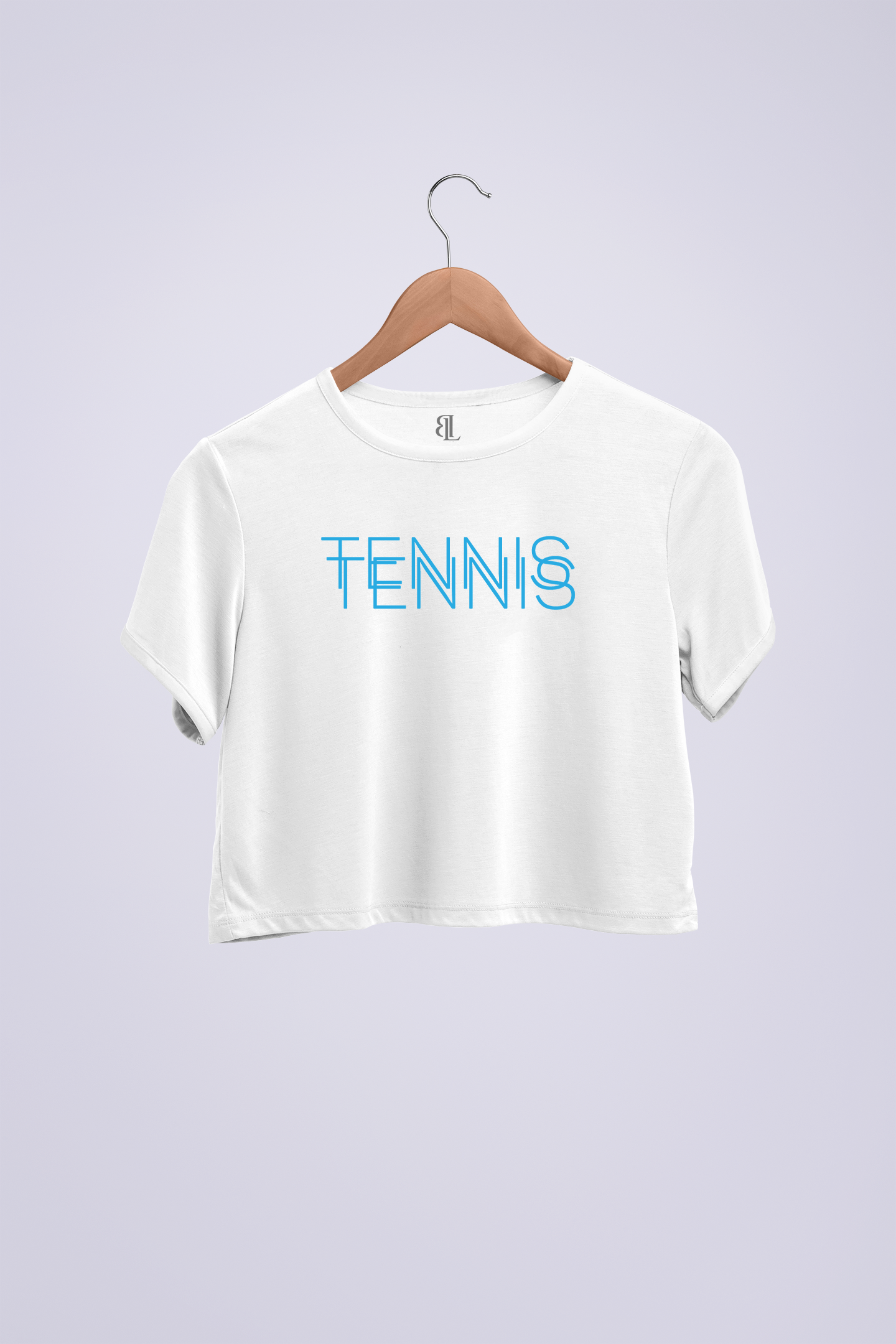 Tennis Double Crop Siyah T-shirt