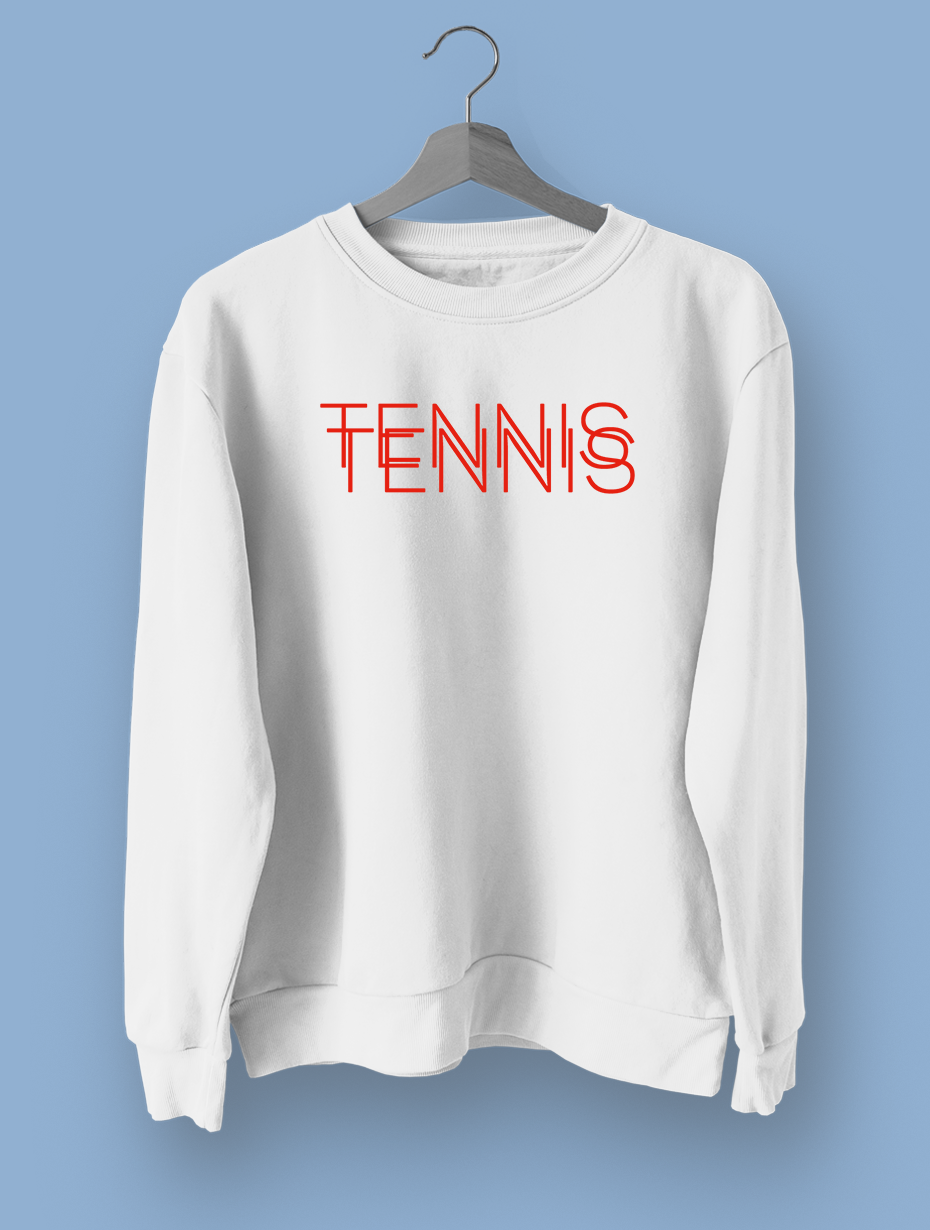 Tenns Double Beyaz Sweatshirt