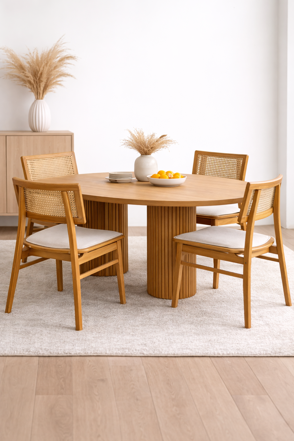 160x90 Ahşap Yemek Masası Takımı – Modern Mutfak Masası ve Sandalye Takımı | 4 Kişilik Yemek Masa Takımı 2026