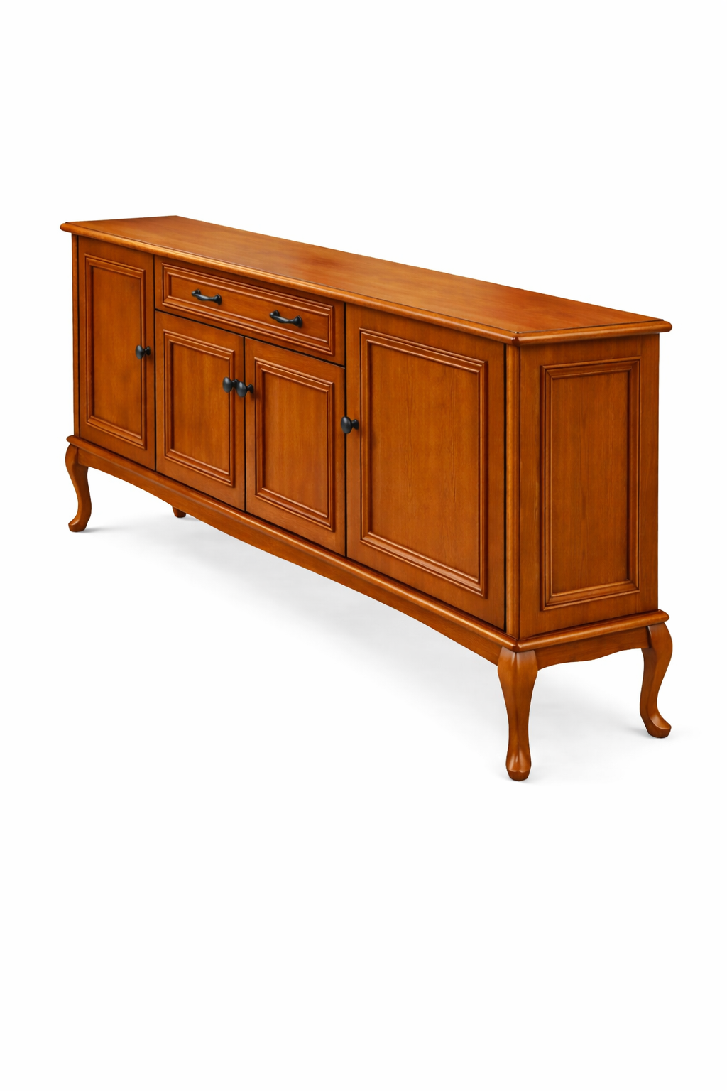 180 cm Masif Ayaklı Ahşap Konsol & Ahşap TV Ünitesi (Siyah – Beyaz – Ceviz Renk Seçenekli)