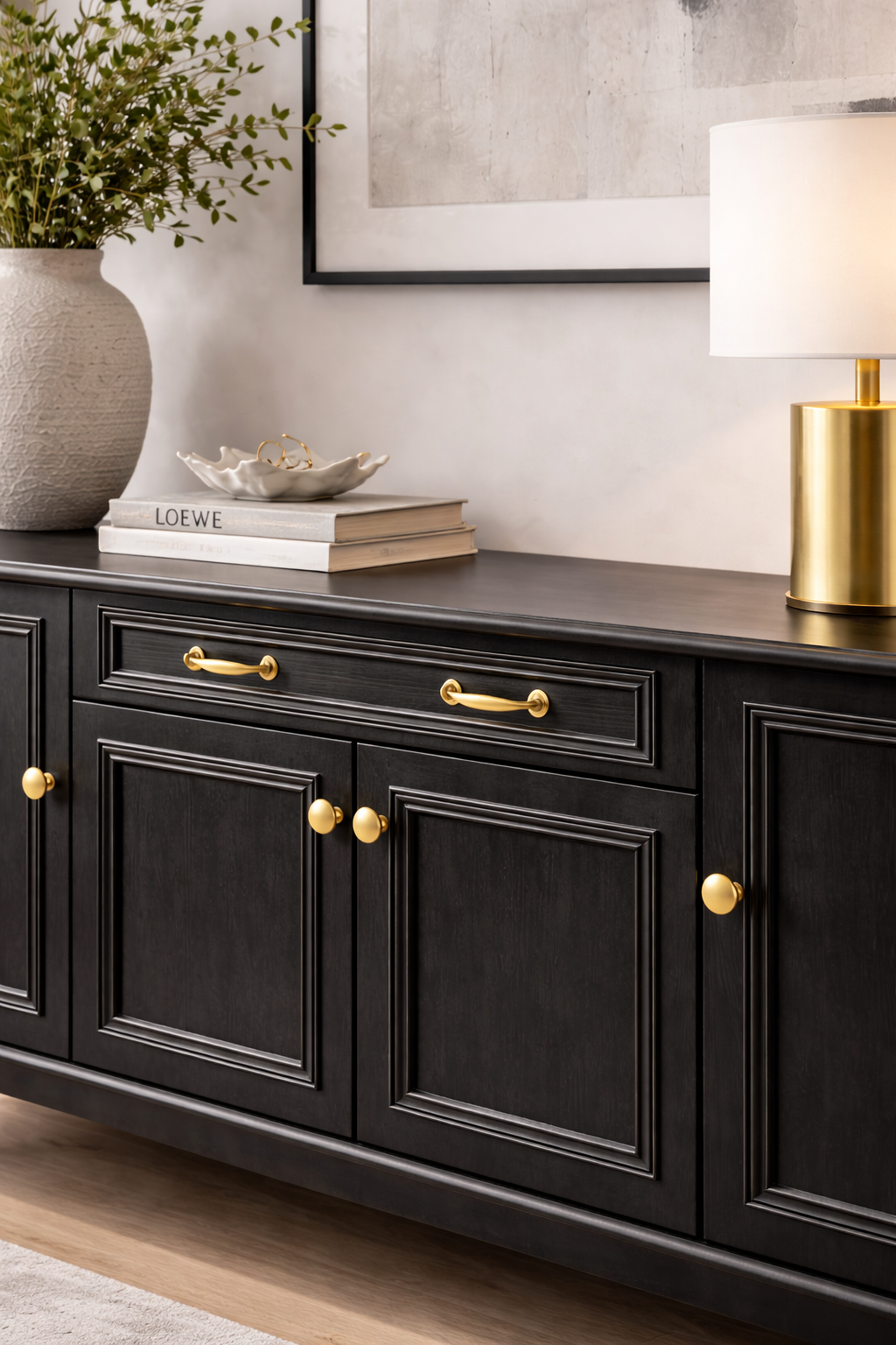 180 cm Masif Ayaklı Ahşap Konsol & Ahşap TV Ünitesi (Siyah – Beyaz – Ceviz Renk Seçenekli)