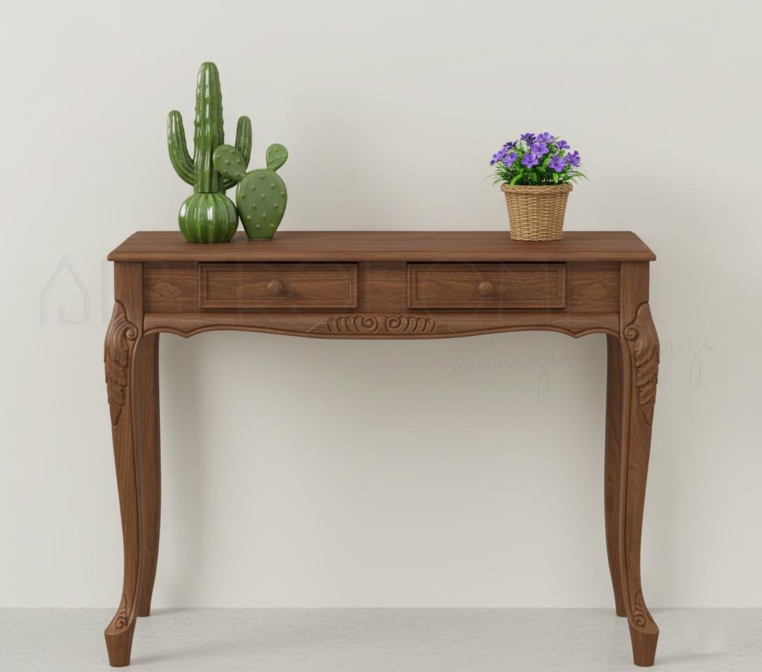 Ada El Oyması Ahşap Lükens Dresuar 100 Cm – Country Tasarım