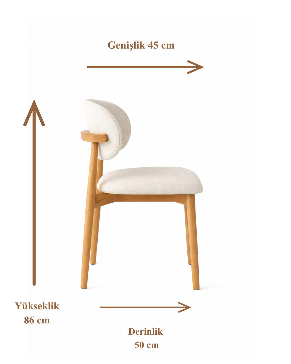 Ahşap Döşemeli Naturel Kayın Ağacı Sandalye Detaylı El İşçiliği ( 4 Adet )