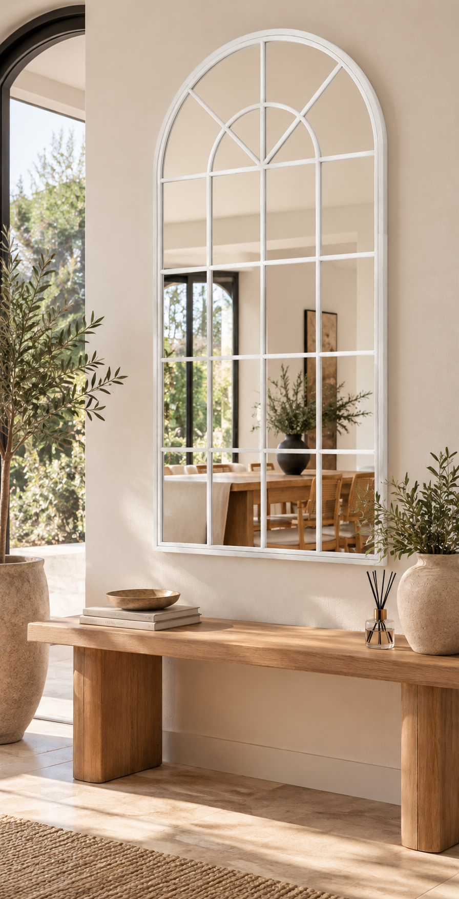 Alberohome 180 cm Mozaik Dekoratif Duvar Aynası – 90x180 cm