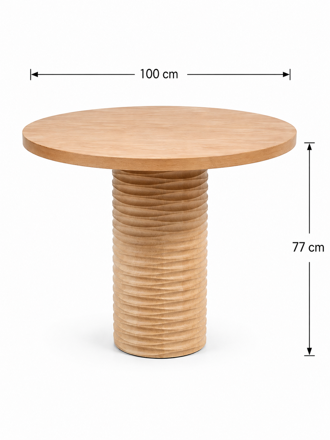 Alberohome Dar Su Yolu Yuvarlak Yemek Masası – 80x80 / 90x90 / 100x100 cm