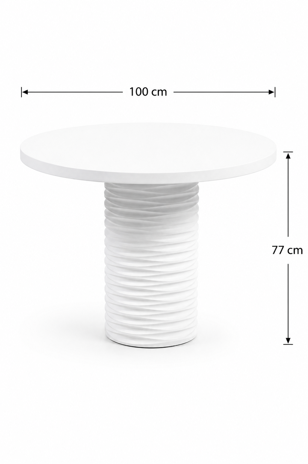 Alberohome Dar Su Yolu Yuvarlak Yemek Masası – 80x80 / 90x90 / 100x100 cm
