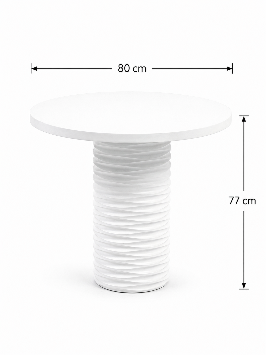 Alberohome Dar Su Yolu Yuvarlak Yemek Masası – 80x80 / 90x90 / 100x100 cm