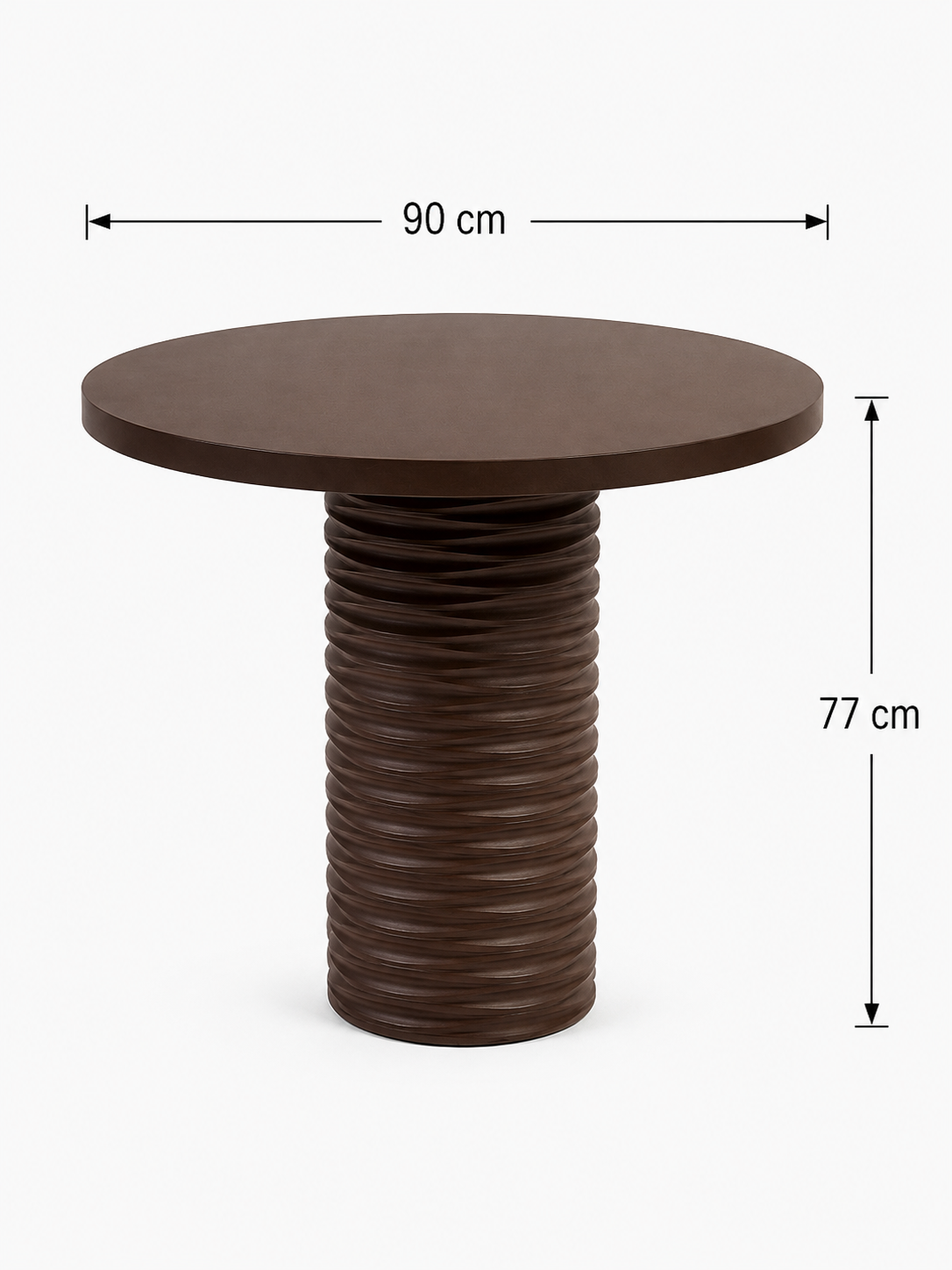 Alberohome Dar Su Yolu Yuvarlak Yemek Masası – 80x80 / 90x90 / 100x100 cm