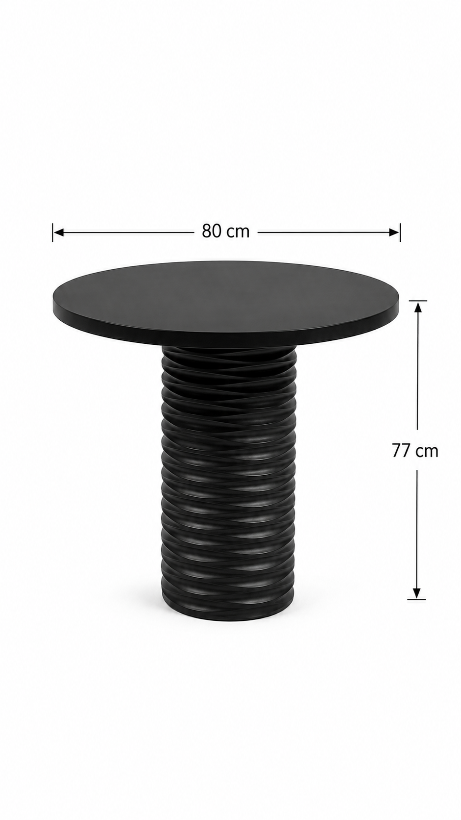 Alberohome Dar Su Yolu Yuvarlak Yemek Masası – 80x80 / 90x90 / 100x100 cm