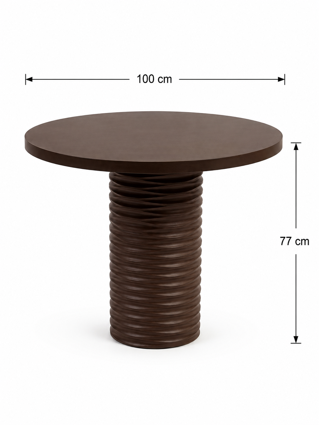Alberohome Dar Su Yolu Yuvarlak Yemek Masası – 80x80 / 90x90 / 100x100 cm