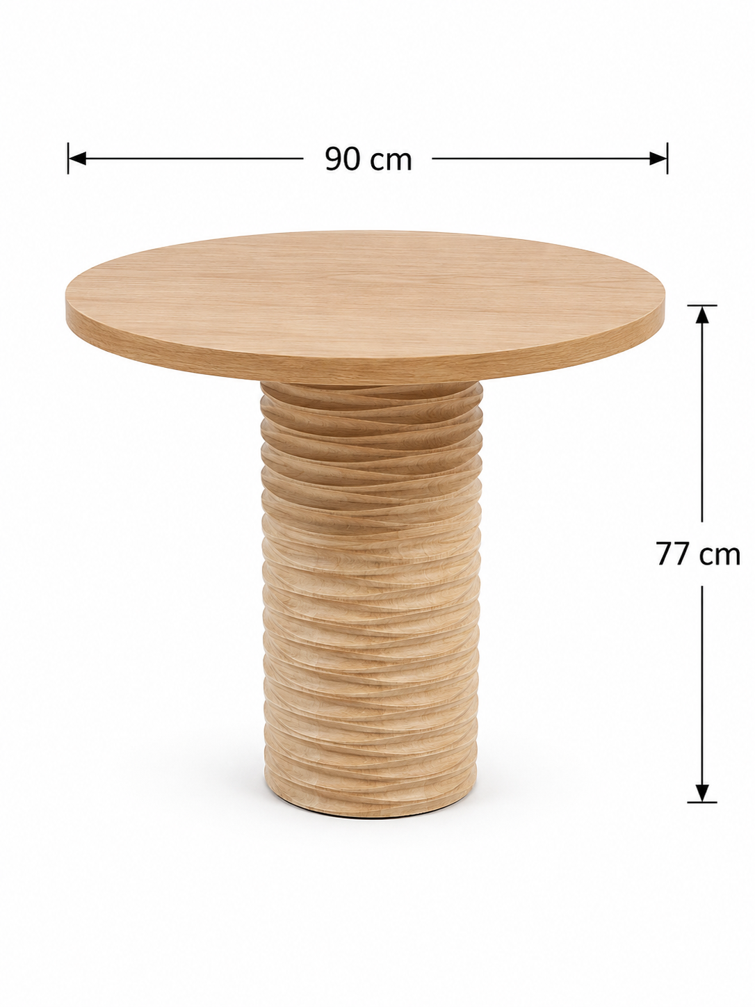 Alberohome Dar Su Yolu Yuvarlak Yemek Masası – 80x80 / 90x90 / 100x100 cm