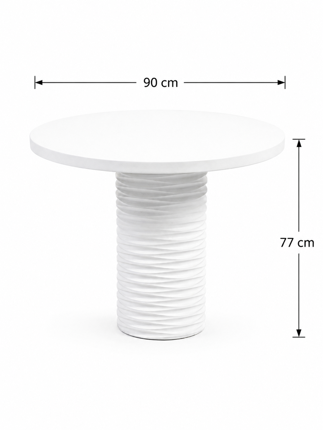 Alberohome Dar Su Yolu Yuvarlak Yemek Masası – 80x80 / 90x90 / 100x100 cm